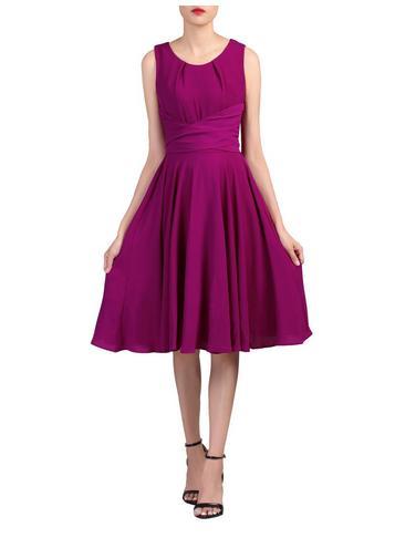 Dorothy Perkins *jolie Moi Berry Belted Skater Dress