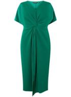 Dorothy Perkins Dp Curve Emerald Knot Front Shift Dress