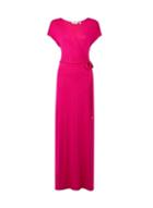Dorothy Perkins *tall Hot Pink Wrap Maxi Dress