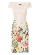 Dorothy Perkins *girls On Film White Print Bardot Dress