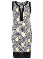 Dorothy Perkins *quiz Multi Coloured Aztec Print Dress