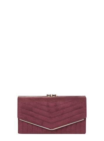Dorothy Perkins Burgundy Quilt Dome Purse