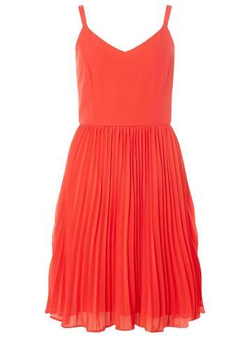 Dorothy Perkins *vero Moda Red Midi Fit And Flare Dress