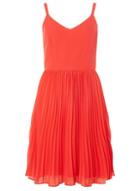 Dorothy Perkins *vero Moda Red Midi Fit And Flare Dress