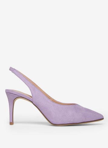 Dorothy Perkins Lilac Essie 80s Slingback Court Shoes