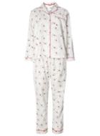 Dorothy Perkins Cream Scotty Dog Print Flannel Pyjama Set