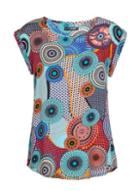 Dorothy Perkins *quiz Multi Coloured Circle Print Top