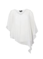 *billie & Blossom Curve Ivory Overlay Top