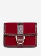 Dorothy Perkins Red Buckle Detail Cross Body Bag