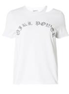 Dorothy Perkins *noisy May White Cut Out Calligraphy T-shirt