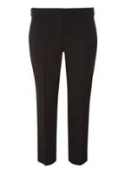 Dorothy Perkins Black Side Tab Ankle Grazer Trousers