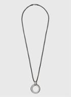 Dorothy Perkins Gunmetal Circle Pendant Necklace