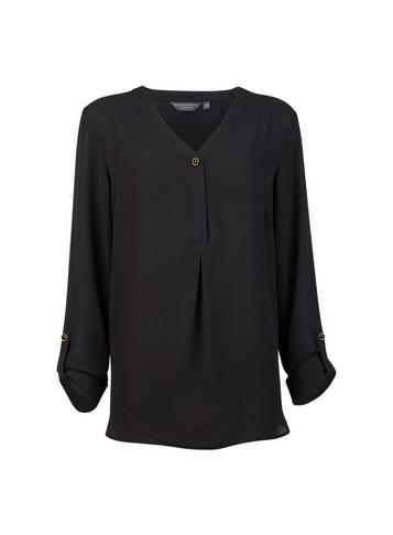 Dorothy Perkins *tall Black Button Blouse