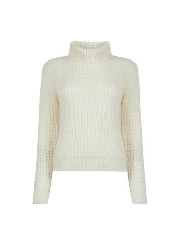 Dorothy Perkins Cream Chunky Roll Neck Jumper