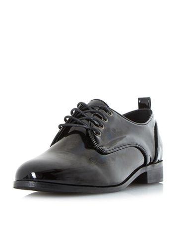 Dorothy Perkins *head Over Heels By Dune Greta Black Ladies Flat Shoes