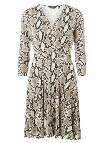 Dorothy Perkins Multi Coloured Snake Print Wrap Dress
