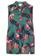 Dorothy Perkins *juna Rose Green Floral Print Shirt