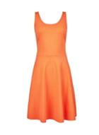 Dorothy Perkins Neon Orange Fit And Flare Dress