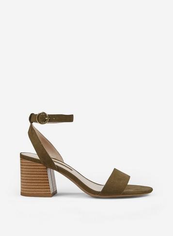 Dorothy Perkins Khaki 'shady' Heeled Sandals