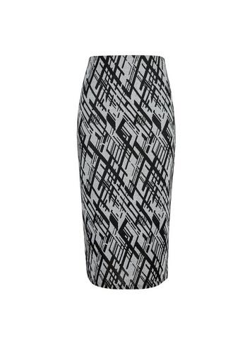 Dorothy Perkins Grey Abstract Jacquard Print Pencil Skirt