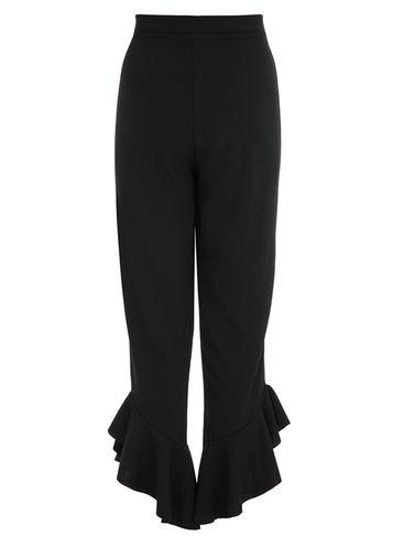 Dorothy Perkins *quiz Black Crepe Frill Trousers