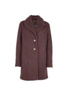 Dorothy Perkins Chocolate Boucle Button Coat