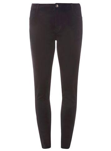 Dorothy Perkins Black Velvet 'frankie' Super Skinny Jeans