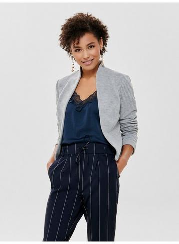 Dorothy Perkins *light Grey Ribbed Textured Blazer