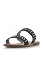 Dorothy Perkins *head Over Heels By Dune Black 'luminosa' Flat Sandals