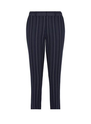 Dorothy Perkins Blue Stripe Print Split Hem Trousers
