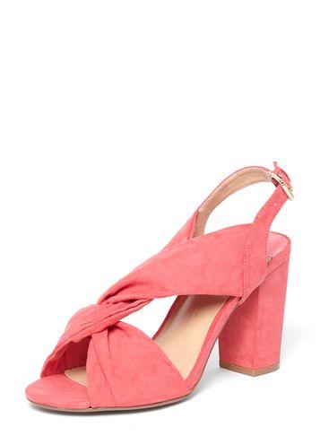 Dorothy Perkins Wide Fit Pink Simba Knot Heel Sandals