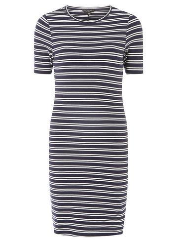 Dorothy Perkins Navy Striped Bodycon Dress