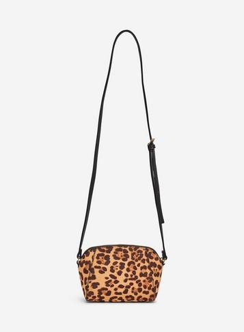 Dorothy Perkins Multi Colour Leopard Print Zip Top Cross Body Bag