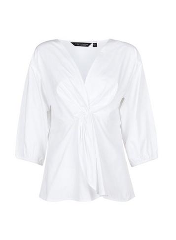 Dorothy Perkins White Peplum Top