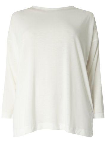 Dorothy Perkins Dp Curve Ivory V-neck Back Top