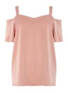 Dorothy Perkins Dp Curve Dusky Rose Satin Top