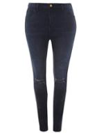 Dorothy Perkins *dp Curve Blue And Black Darcy Ripped Jeans