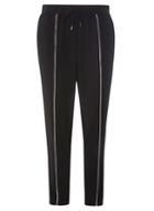 Dorothy Perkins Black Joggers With Front White Piping