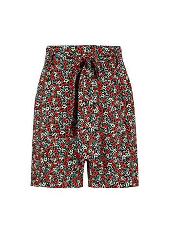 Dorothy Perkins Black Ditsy Print Tie Shorts
