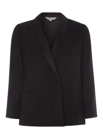 Dorothy Perkins Petite Black Satin Crepe Jacket
