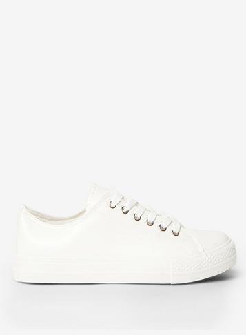 Dorothy Perkins White Pu Ingrid Trainers