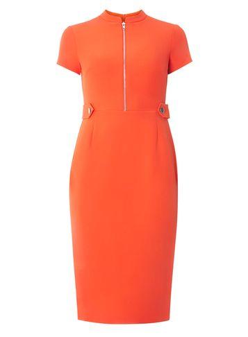 Dorothy Perkins Grenadine Zip Midi Dress
