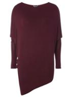 Dorothy Perkins *tall Mulberry Jersey Batwing Top