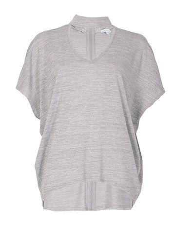 Dorothy Perkins *voulez Vous Grey Choker T-shirt