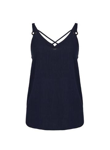 Dorothy Perkins Navy Blue Ring Strap Camisole Top