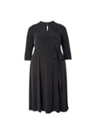 Dorothy Perkins *dp Curve Black Pleat Neck Dress