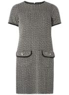 Dorothy Perkins Black And White Checked Shift Dress