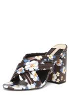 Dorothy Perkins Online Exclusive 'sydney' Floral Cross Over Mules