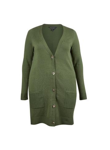 Dorothy Perkins *dp Curve Khaki Button Cardigan