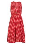 Dorothy Perkins *tenki Red Floral Midi Dress